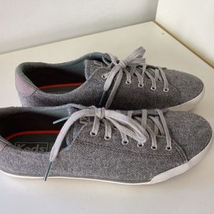 Timeless Grey Flannel Keds Women Size 8 Ortholite
